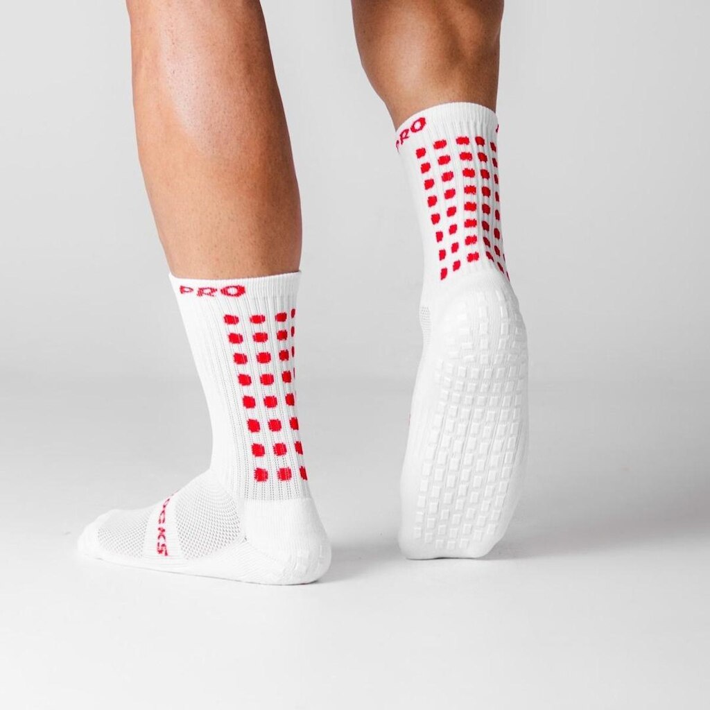 Meia Antiderrapante ProSocks® Grip Draft Futebol Cano Médio