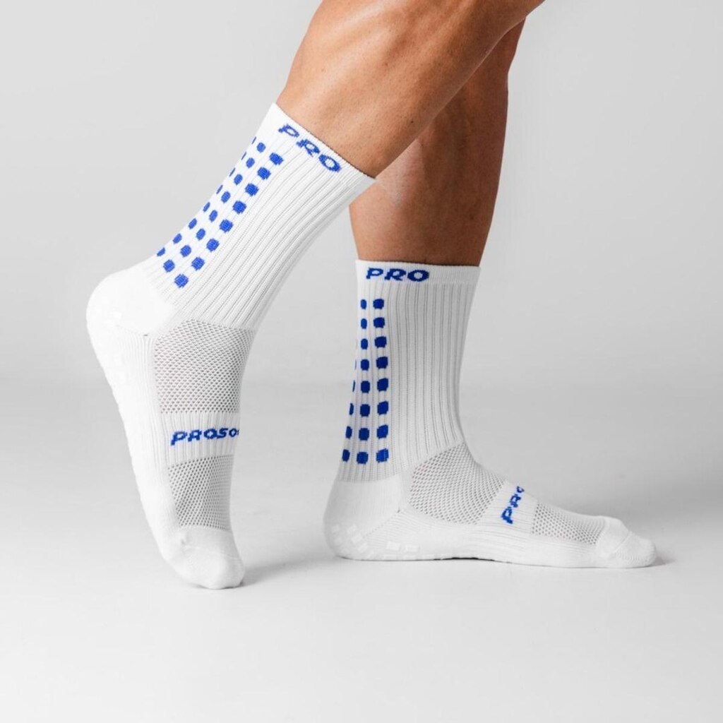 Meia Antiderrapante ProSocks® Grip Draft Futebol Cano Médio