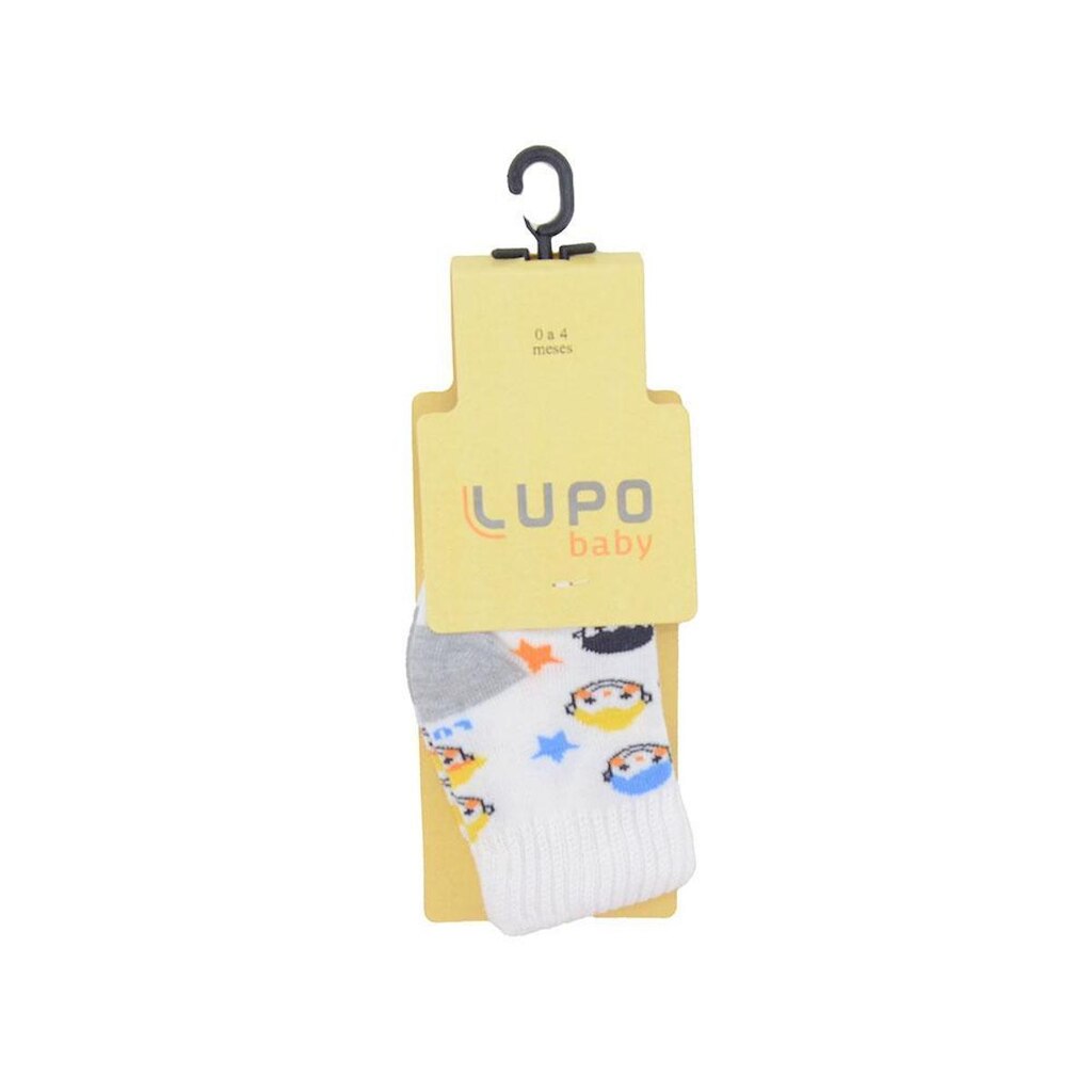 Meia Bebê Lupo BM Branca - 0200