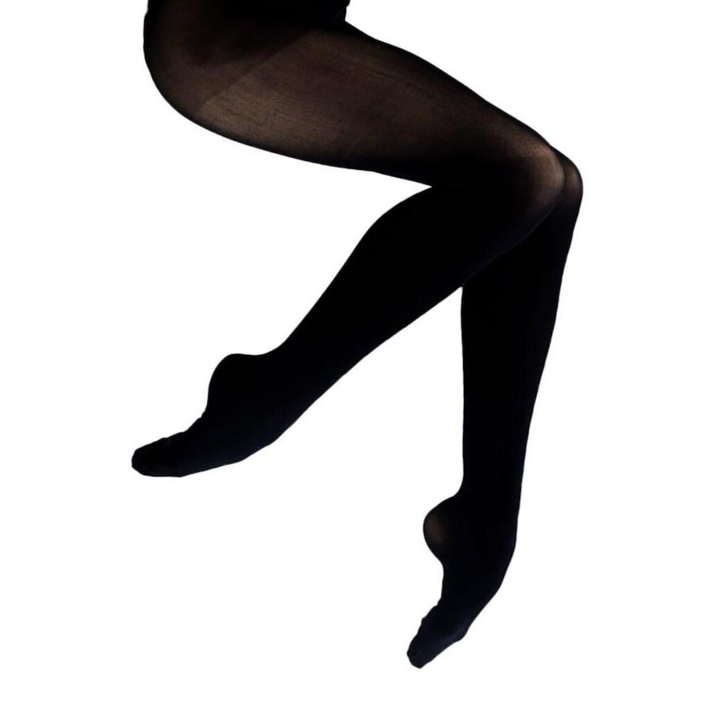MEIA CALÇA COM PÉ ADULTO SÓ DANÇA PRETO