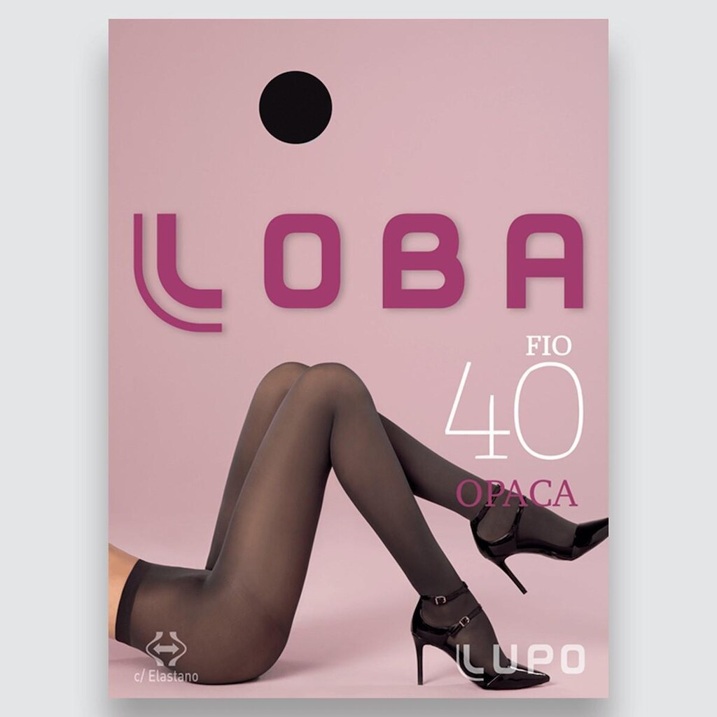 Meia Calça Feminina com Elastano Fio 40 Loba by Lupo 05830