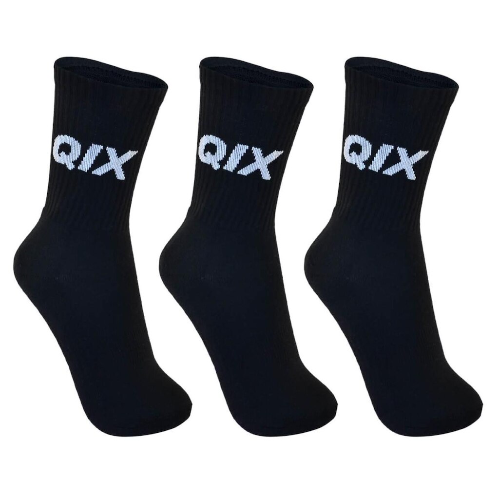 Meia Cano Alto QIX Internacional - 3 Pares