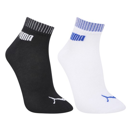 Meia Cano Baixo Puma Logo Pacote c/ 2 Pares Masculina - Preto+Branco é ruim? Meia Cano Baixo Puma Logo Pacote c/ 2 Pares Masculina - Preto+Branco é boa?