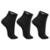 Meia Cano Curto Mizuno Basic - Pacote Com 3 Pares 33-38 Preto - Preto