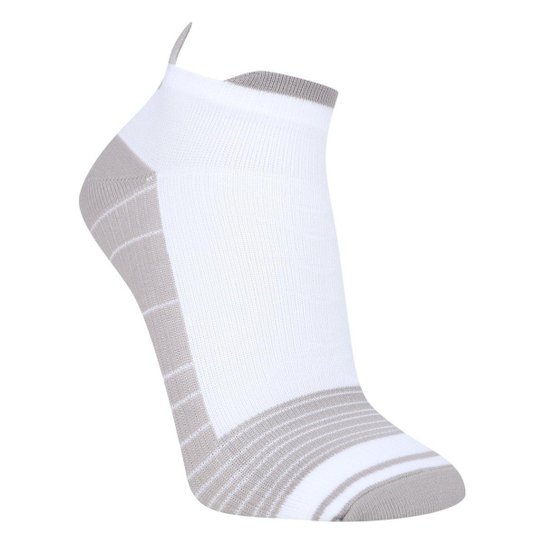 Meia Cano Curto Olympikus Masculina Branco+Cinza Netshoes