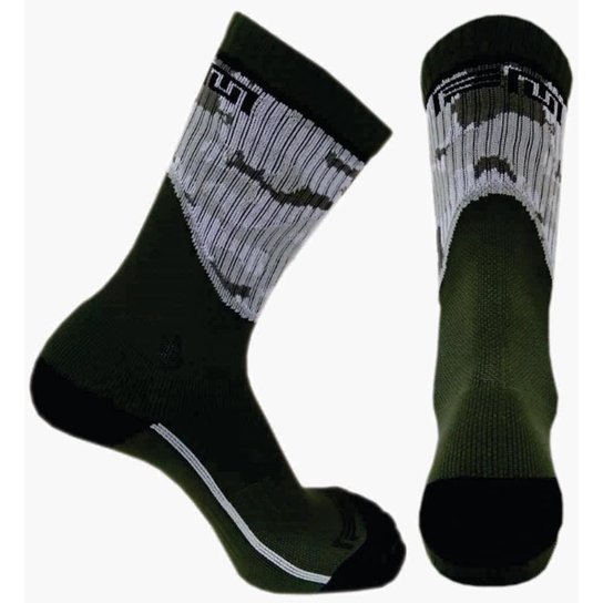 Meia Cano Médio Compressão FM Everlast CAMU - Verde Menor preço em Meia Cano Médio Compressão FM Everlast CAMU - Verde