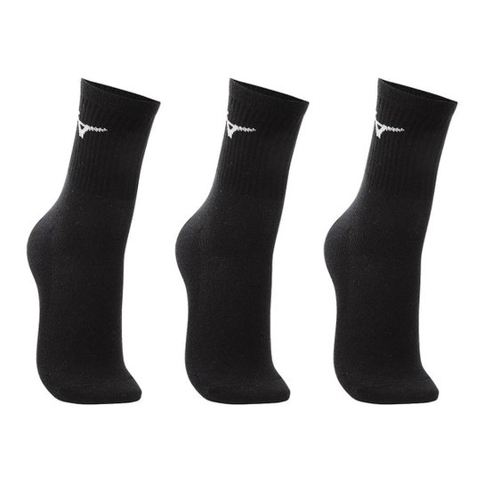 Meia Cano Médio Mizuno Basic - Pacote Com 3 Pares