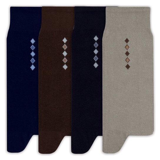 Meia Casual Cano Longo Masculina - Marrom é ruim? Meia Casual Cano Longo Masculina - Marrom é boa?