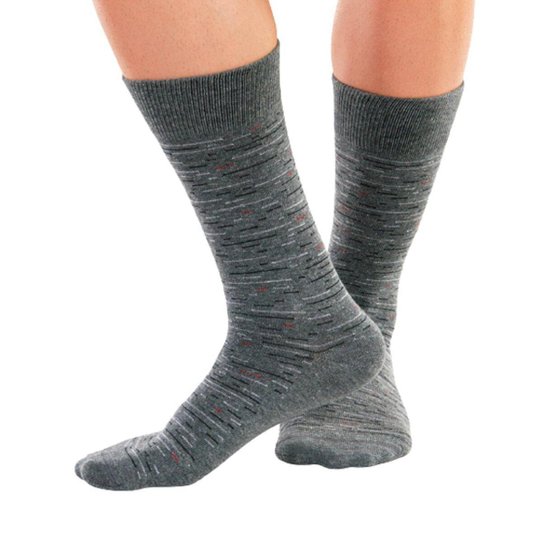 Meia Casual Lupo 1212-014 Cinza - Cinza Menor preço em Meia Casual Lupo 1212-014 Cinza - Cinza