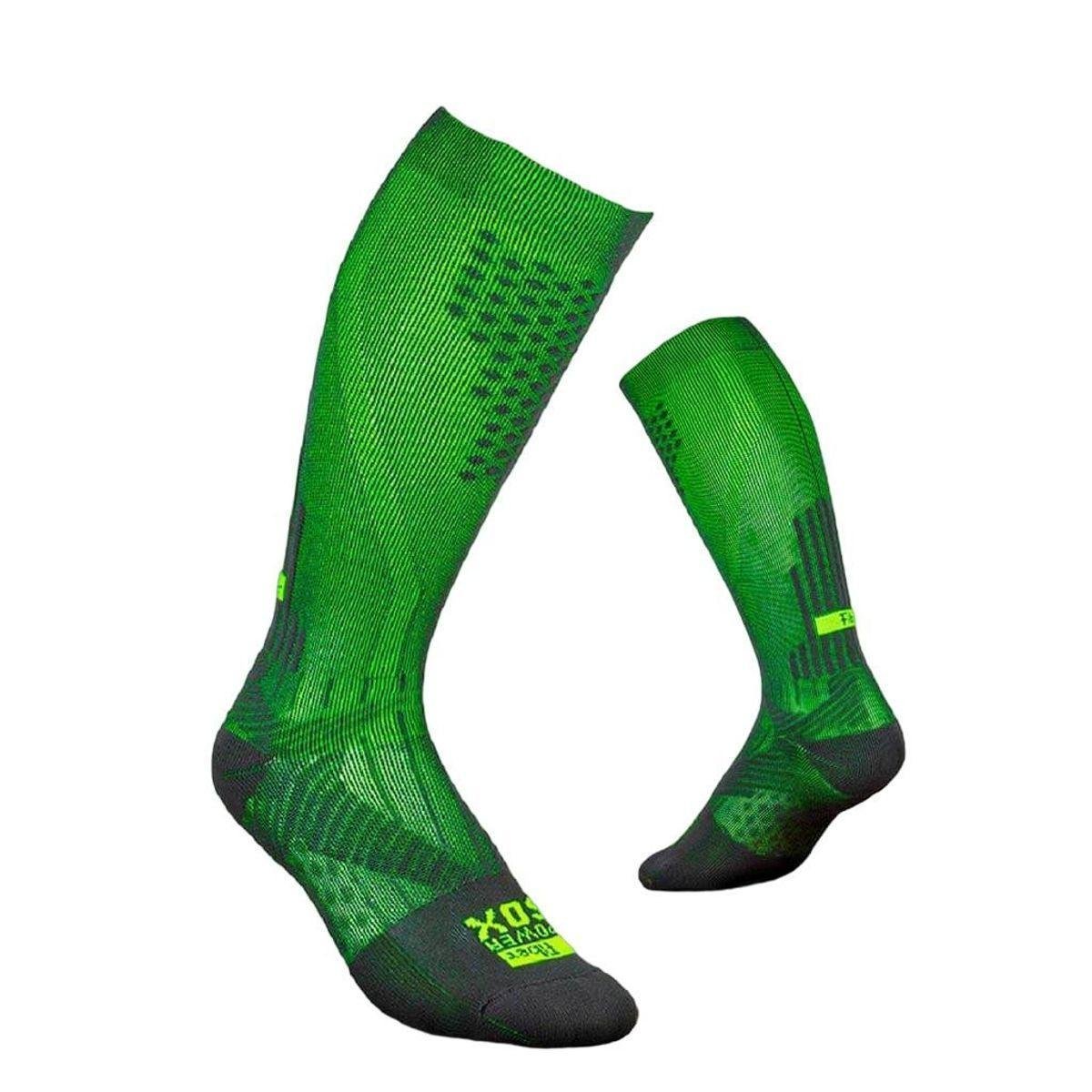 MEIA COMPR GRADUADA CANO ALTO SOXCMC-0944 - CHUMBO/VERDE M