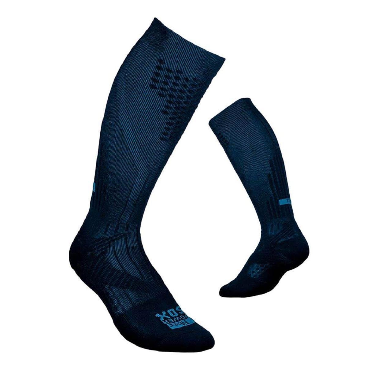 MEIA COMPR GRADUADA CANO ALTO SOXCMC-8191 - AZUL/PRETO G