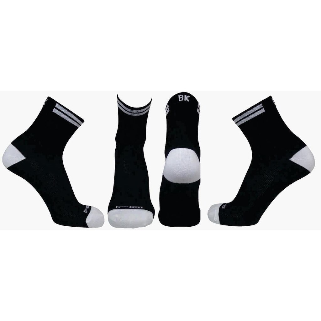 Meia de Ciclismo Cano Curto BK Com Branco