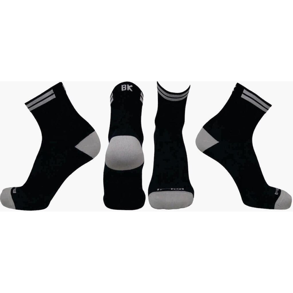 Meia de Ciclismo Cano Curto BK Com Cinza