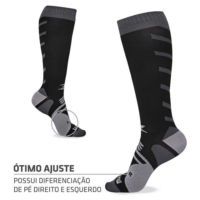 Meia de Compressão Cano Longo Arrow Muvin Para Exercícios – Conforto e Proteção Contra Bolhas