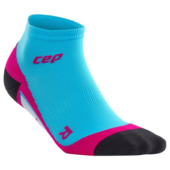 Meia De Compressão CEP Tornozelo 20-23,5 cm - Azul Turquesa+Pink