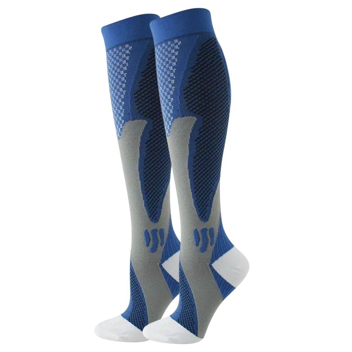 Meia De Compressão Esportiva Cano Alto 3/4 Corrida Ciclismo Menor preço em Meia De Compressão Esportiva Cano Alto 3/4 Corrida Ciclismo