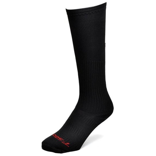 Meia de Compressão Feminina DryFit Cano Alto Corrida Fitness - Preto