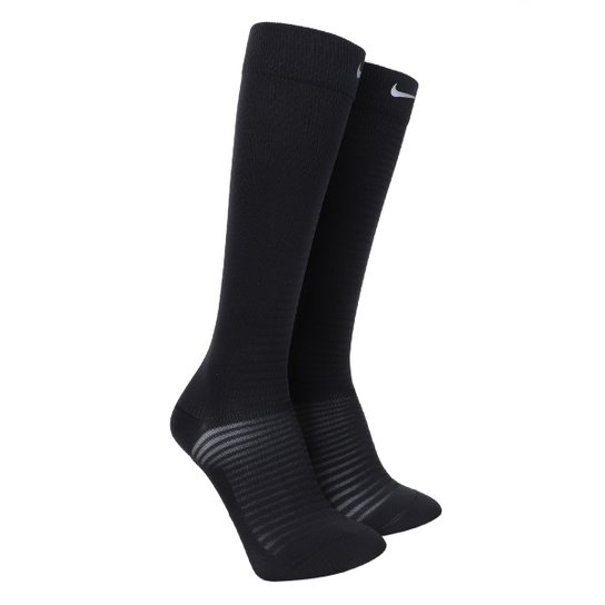 Meia de Compressão Nike Cano Alto Spark Lightweight - Preto+Prata Menor preço em Meia de Compressão Nike Cano Alto Spark Lightweight - Preto+Prata