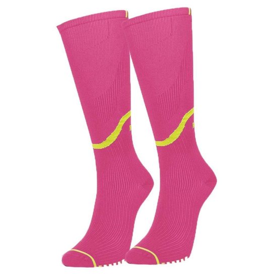 Meia de Compressão Selene 3/4 Esportiva Feminina - Pink+Amarelo é ruim? Meia de Compressão Selene 3/4 Esportiva Feminina - Pink+Amarelo é boa?