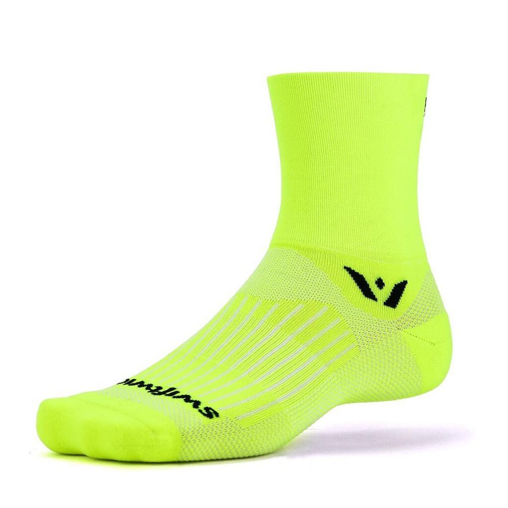Meia de Compressão Swiftwick Aspire Four Cano Médio - Neon - XL