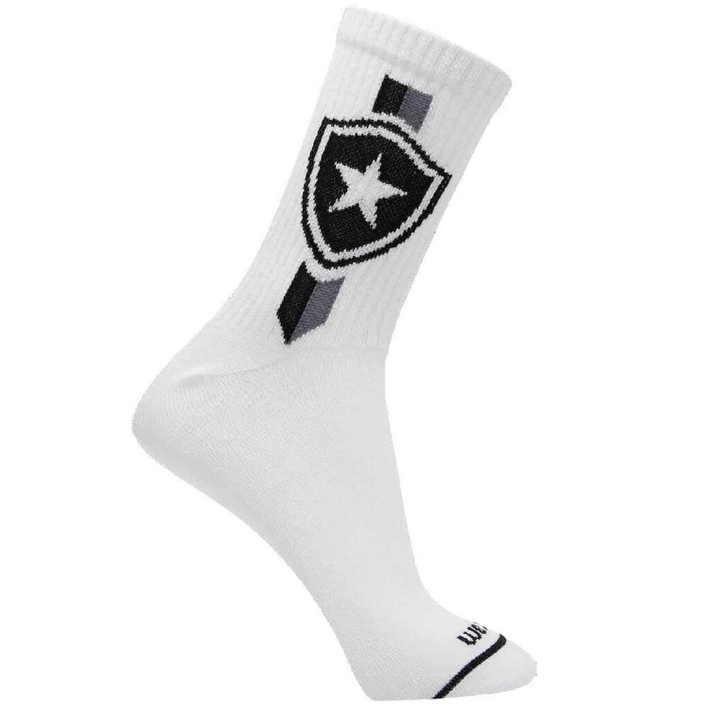 Meia Esporte Rikam Botafogo - Branco/Preto
