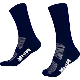 Meia Esportiva Hupi Lisa Azul Marinho Tamanho Plus 42-46