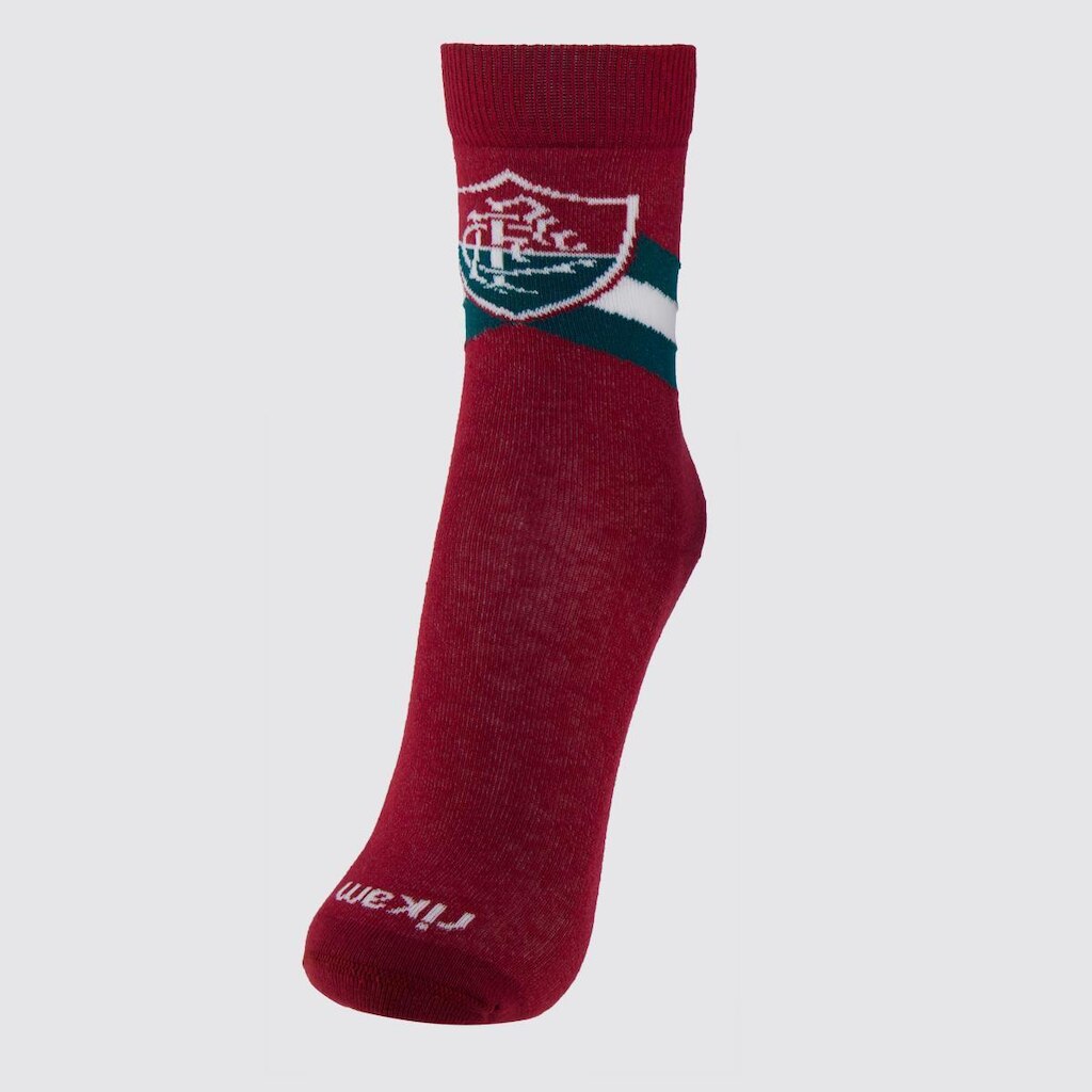 Meia Fluminense Casual Juvenil Unissex