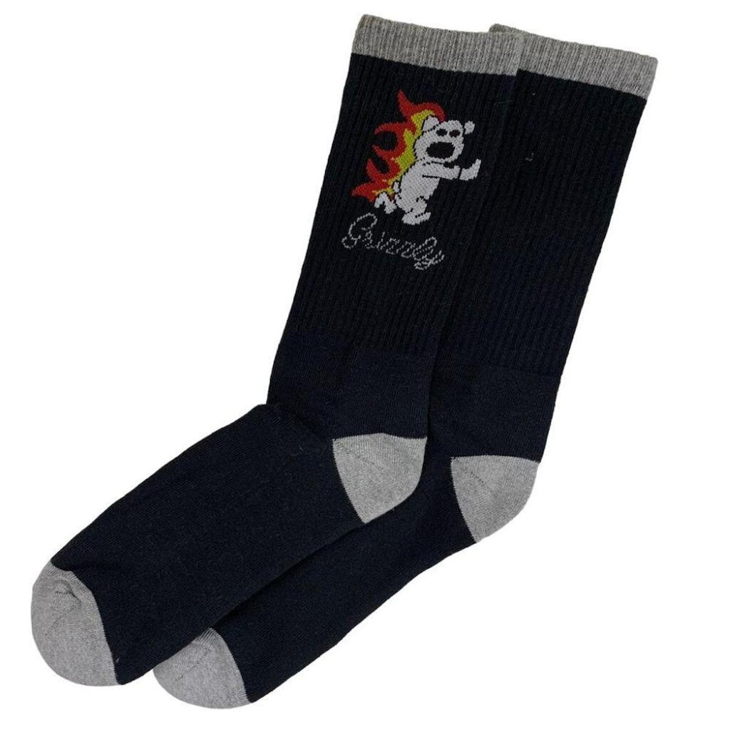 Meia Grizzly Toon Town Black