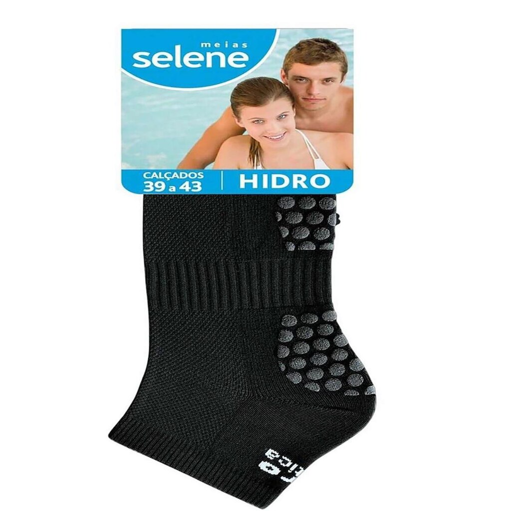 Meia Hidro Ginástica Antiderrapante Selene