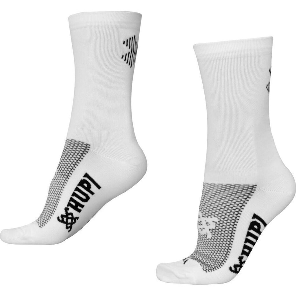 Meia HUPI Double X Branco - Tamanho Plus 42-46