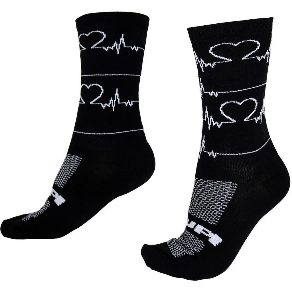 Meia HUPI Heart Beat Preto