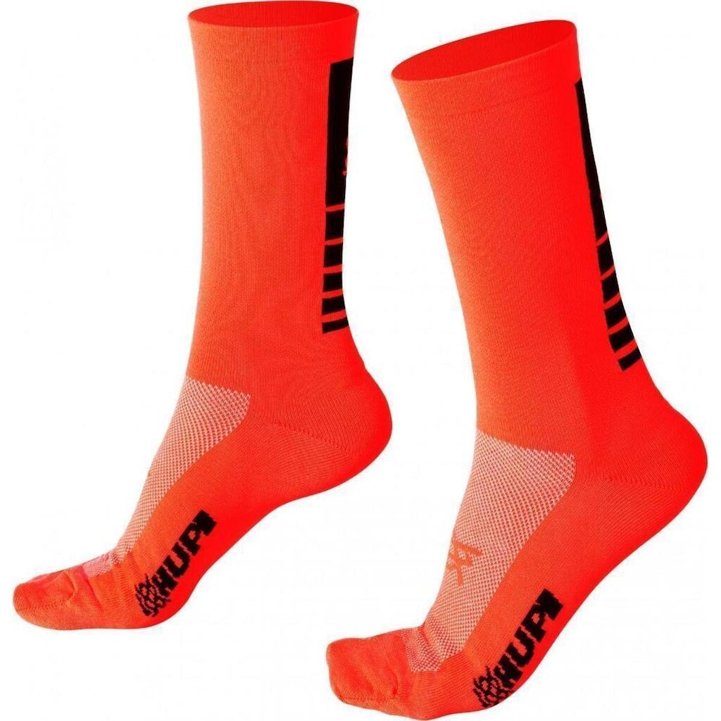Meia HUPI Lisa Alaranjado Neon