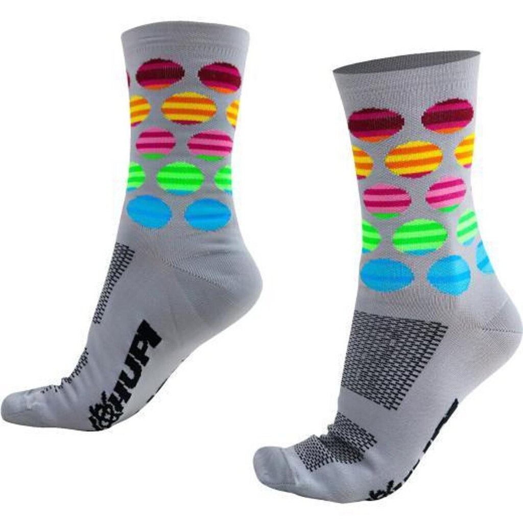 Meia Hupi Polka - Cinza