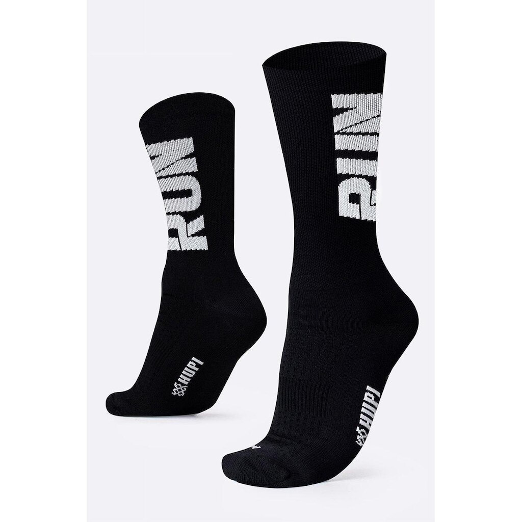 Meia HUPI Run Preto e Branco - Tamanho Plus 42-46