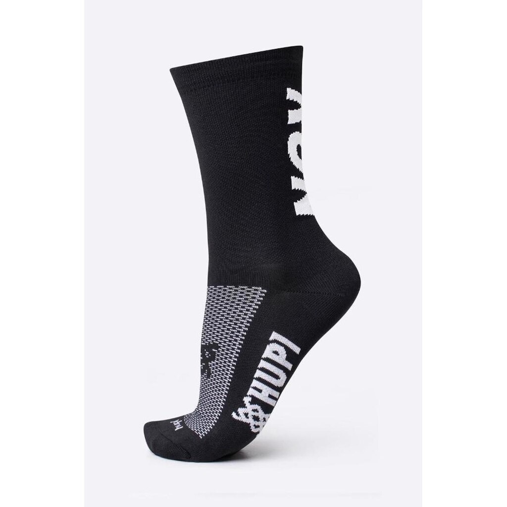 Meia HUPI RUN RUN Preto/Branco