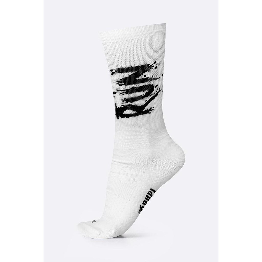 Meia HUPI Run Splash Branco Pés Menores 34–38