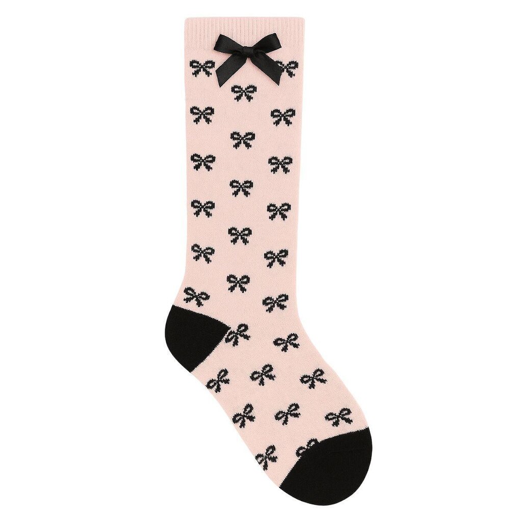 Meia Infantil 3/4 Com Laço Selene