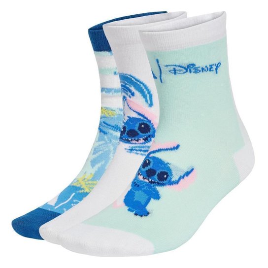 Meia Infantil Adidas x Disney Lilo & Stitch 3 Pares