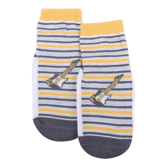 Meia Infantil Antiderrapante Pimpolho Masculina - Cinza é ruim? Meia Infantil Antiderrapante Pimpolho Masculina - Cinza é boa?