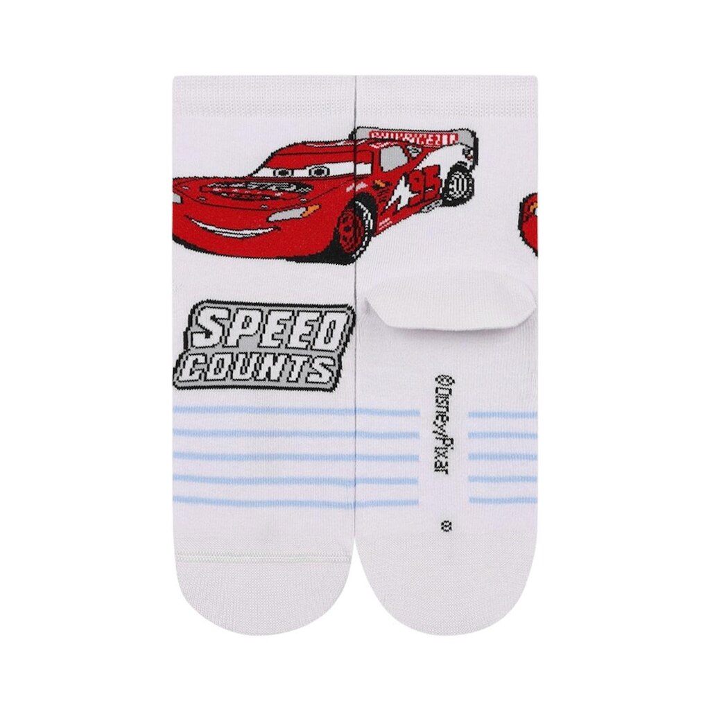 Meia Infantil Disney Carros Cano Curto Lupo