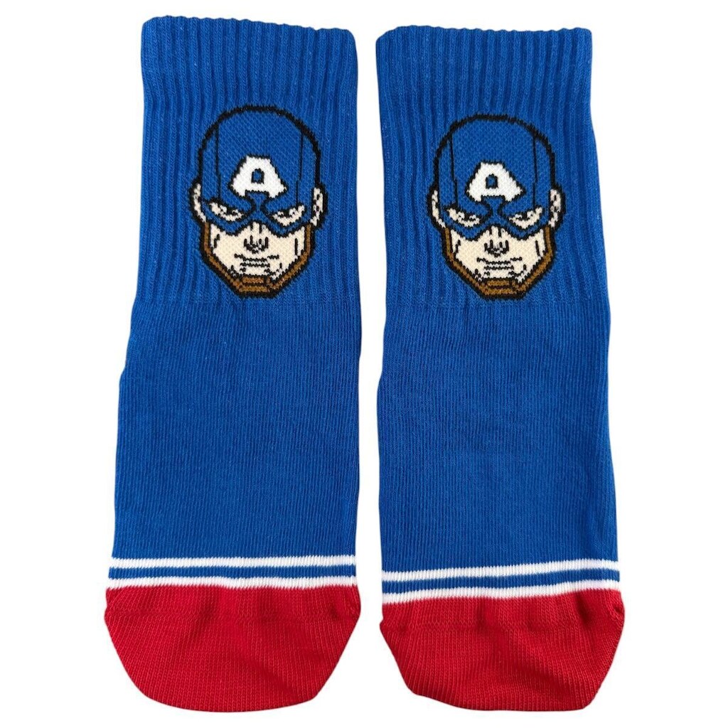 Meia Infantil Lupo Vingadores Marvel Cano Médio Algodão Original