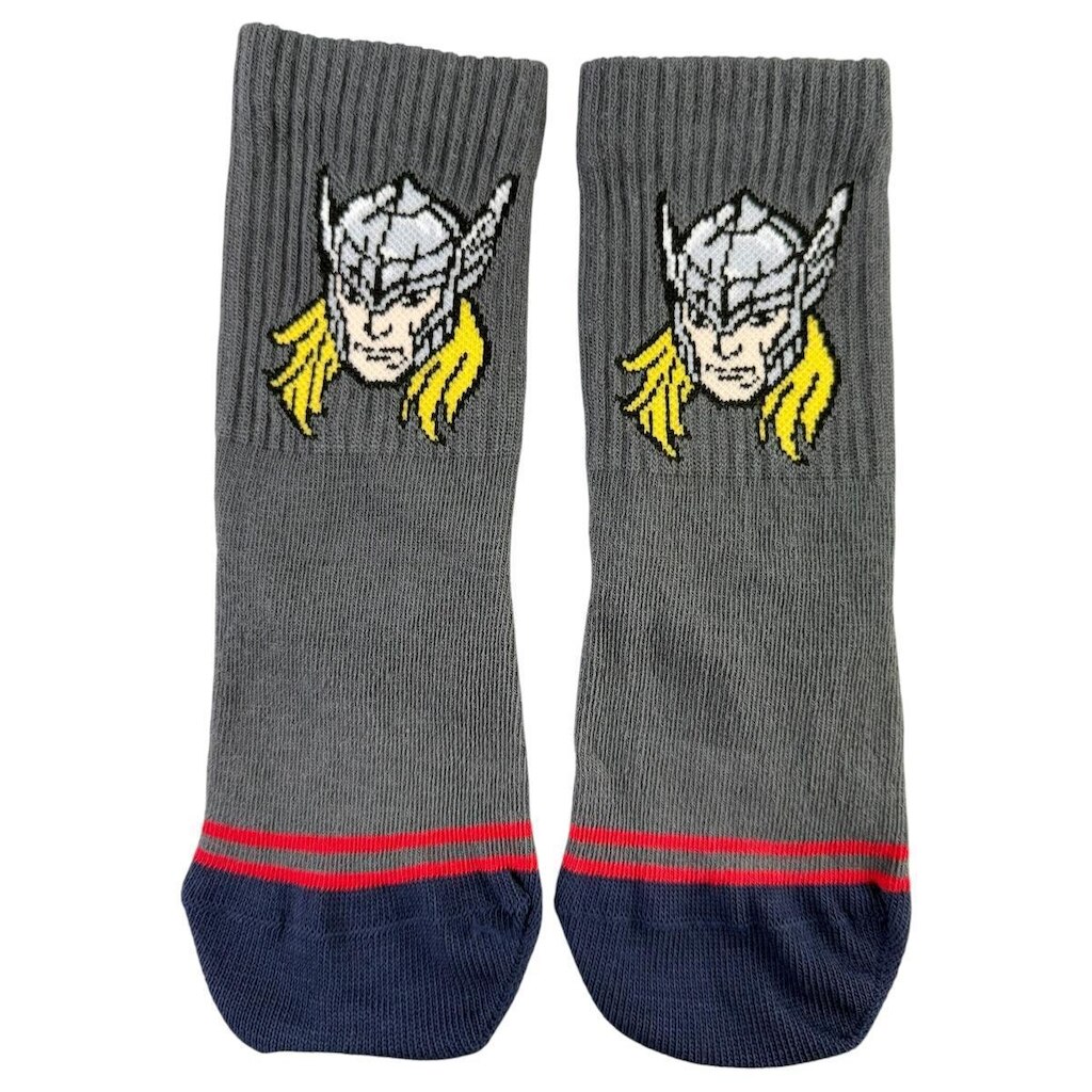 Meia Infantil Lupo Vingadores Marvel Cano Médio Algodão Original