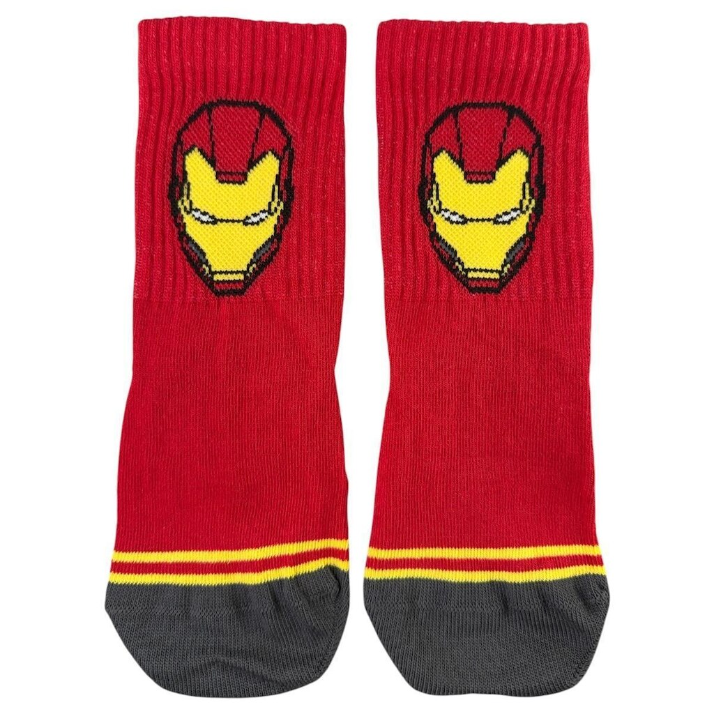 Meia Infantil Lupo Vingadores Marvel Cano Médio Algodão Original
