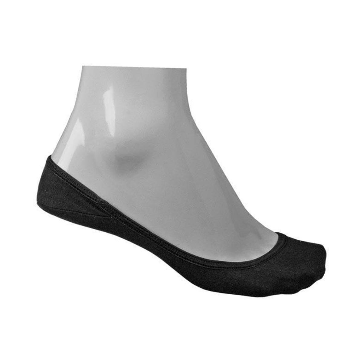 Meia Invisível de Algodão Comfort Preta