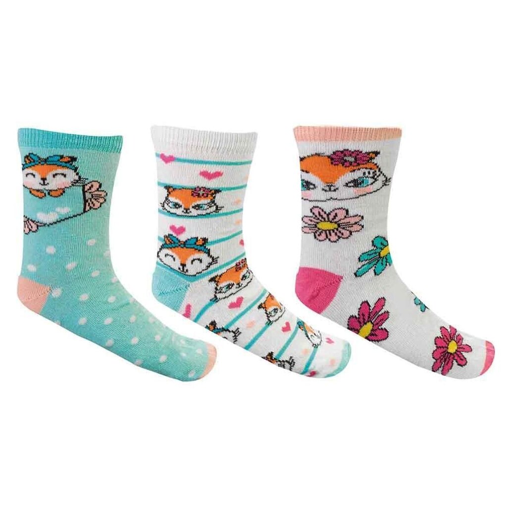 Meia Keny Infantil Kit c/ 3 V Pares 10020