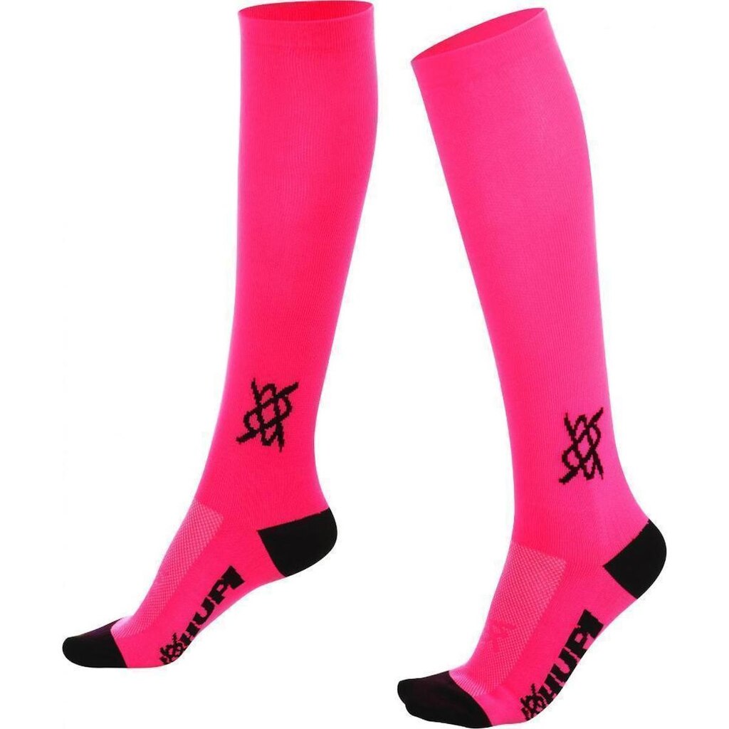 Meia Longa Rosa Neon Lisa HUPI - 30 cm de Cano