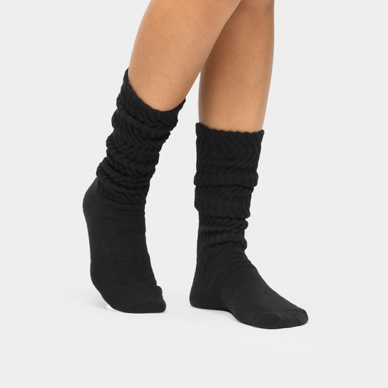 Meia Lupo Aeróbica - Preto