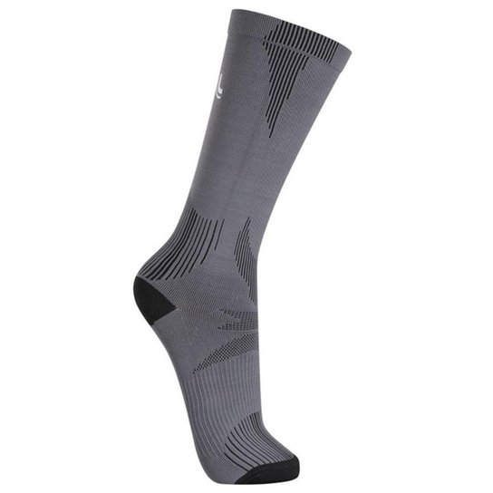 Meia Lupo Compressão 3/4 Performance - Cinza+Preto Menor preço em Meia Lupo Compressão 3/4 Performance - Cinza+Preto