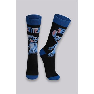 Meia Lupo Stitch Adulto juvenil Algodão Original Disney