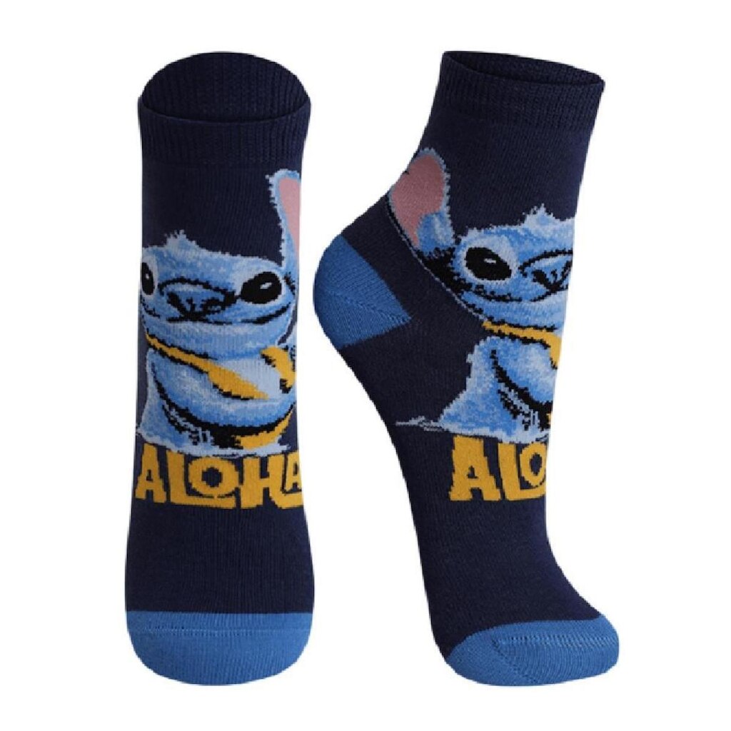 Meia Lupo Stitch - Azul